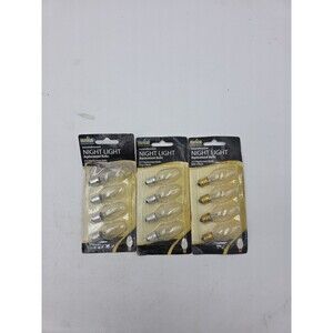 Meridian - 4 Count Home  Night Light lamps - 4 Watt Clear Bulbs  - 3 Value Packs